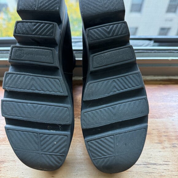 L'Amour Des Pieds Bootie Hadirat Black Nubuck Size 6.5 - Picture 7 of 9